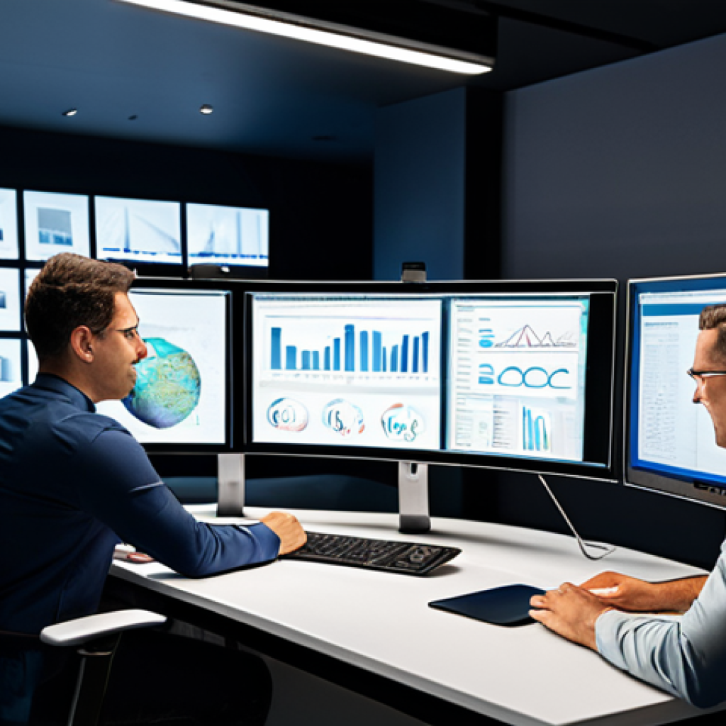 A diverse group of professional individuals engaged in digital collaboration, seated at modern workstations within a spacious, interconnected virtual office environment. Multiple screens display dynamic data streams, collaborative documents, and real-time graphs, illustrating global teamwork and shared innovation. Each person is in professional dress, fully clothed, modest clothing, appropriate attire. Perfect anatomy, correct proportions, natural pose, well-formed hands, proper finger count, natural body proportions. Professional photography, high resolution, soft studio lighting. Safe for work, appropriate content, family-friendly.